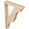 Ekena Millwork 5 1/2-in W x 30-in D x 42-in H Funston Slat Rough Cedar Woodgrain TimberThane Outlooker, Primed Tan OUTUR055X30X42FST24RCPR - alternate 6